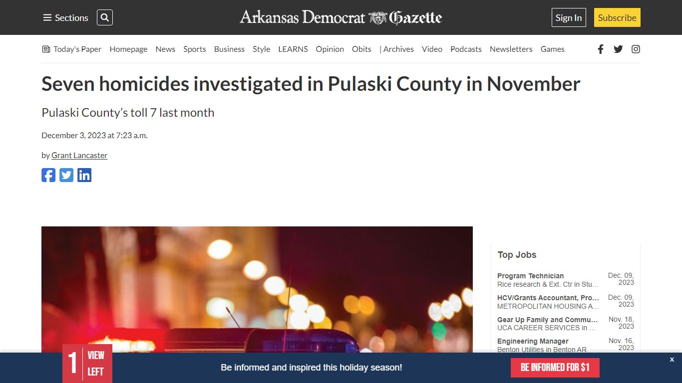 Seven homicides investigated in Pulaski County in November